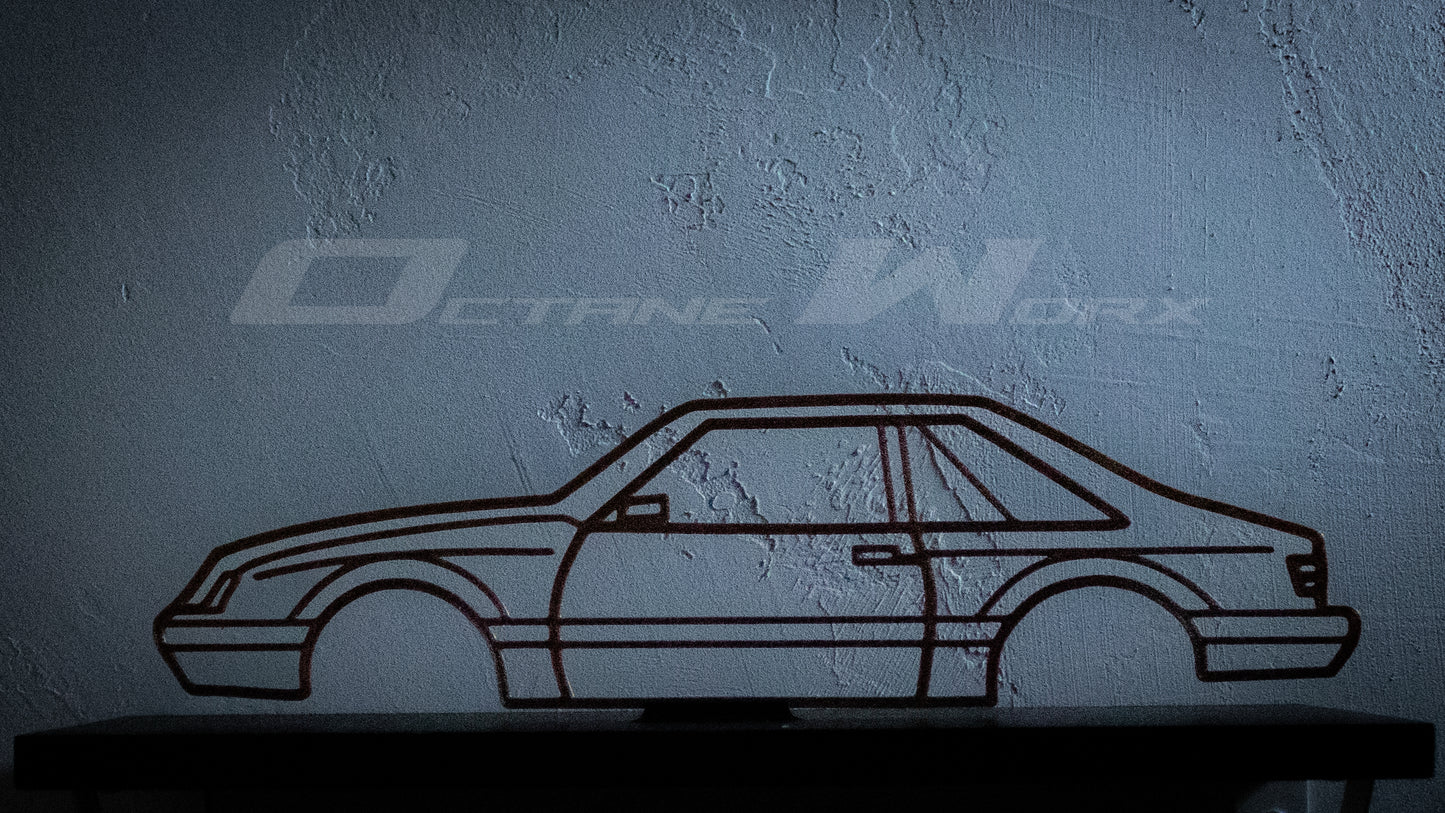 Fox Body Mustang Silhouette